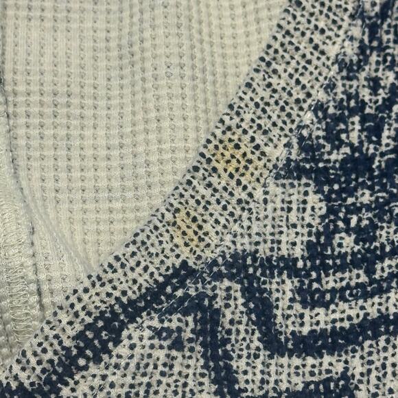 Anthropologie Pilcro Multicolor Womens XL Aztec V-Neck Thermal Sweater Geometric - Picture 5 of 11